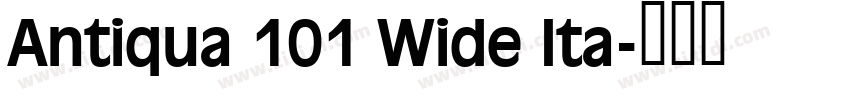 Antiqua 101 Wide Ita字体转换 Antiqua 101 Wide Ita字体转换